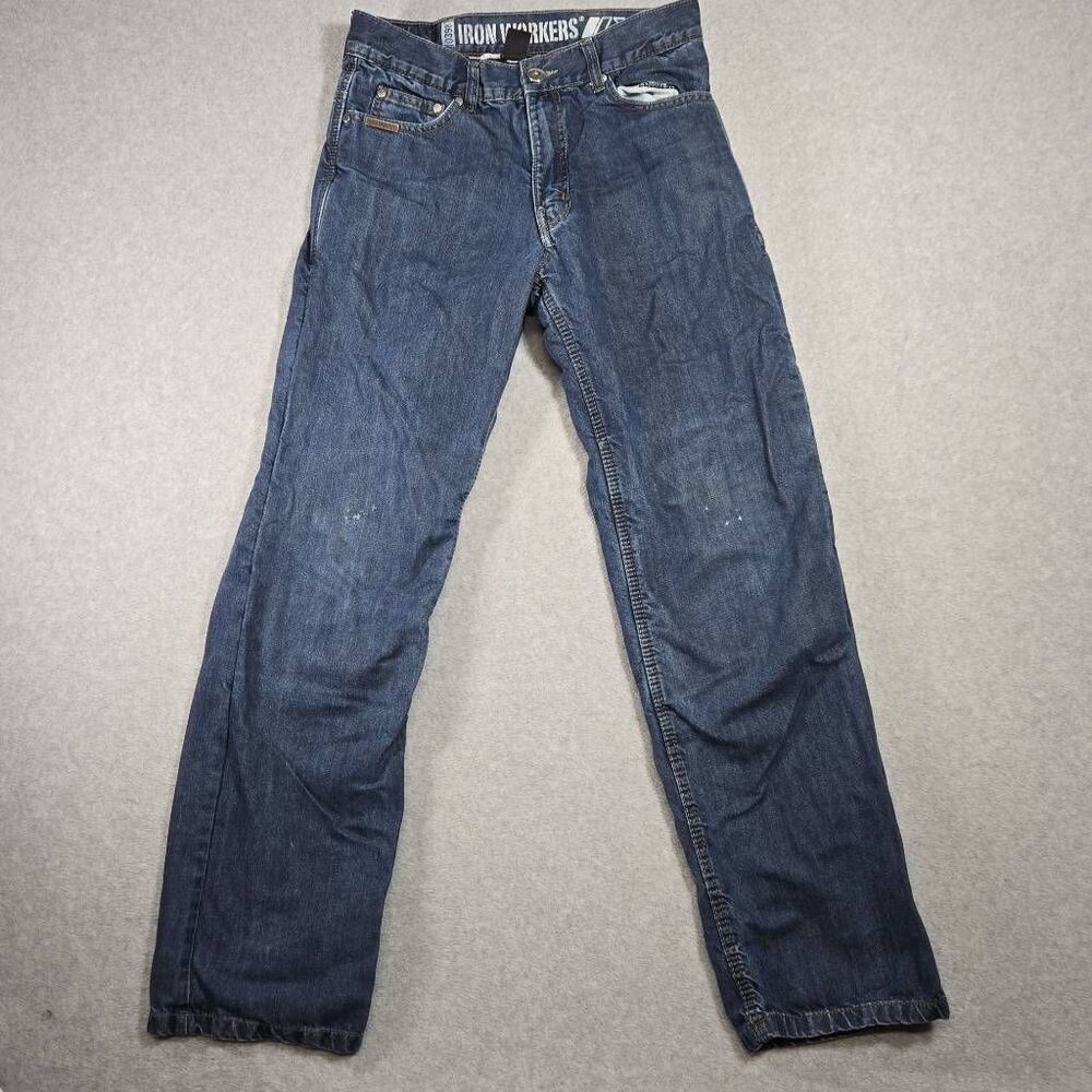 Bilt Iron Workers 0398 Reinforced Blue Jeans Motorcycle Lined Mens Dupont fiber